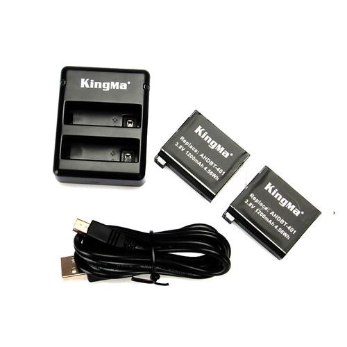 Аккумулятор GoPro Hero4, набор с двумя зарядными батарейными батарейными батарейками, двух частей зарядное устройство, аксессуары GoPro4