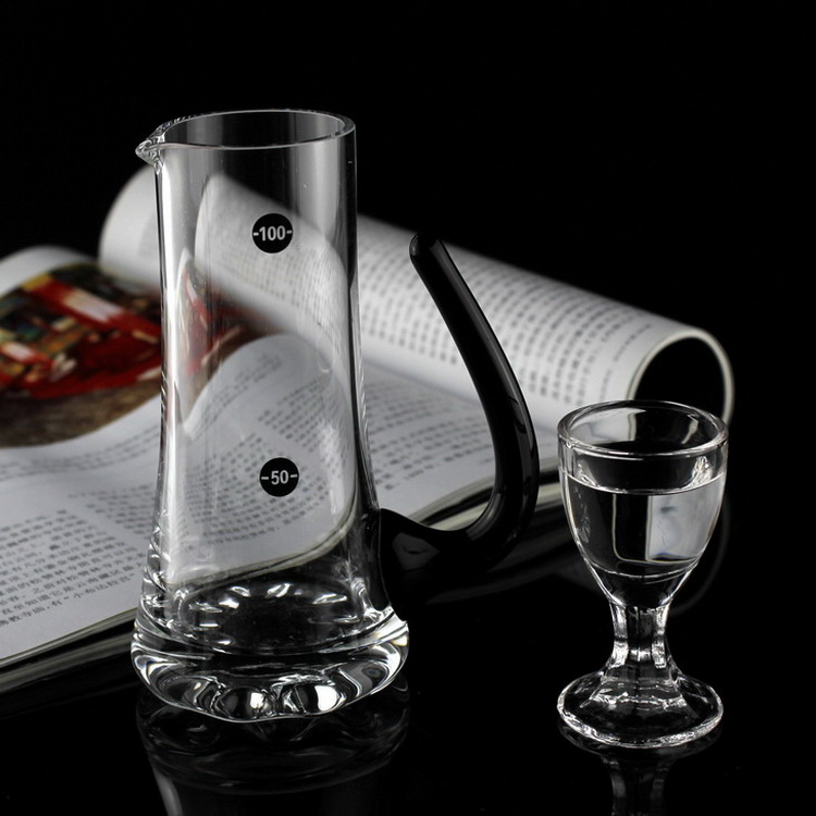 Pha lê không chì pha lê decanter rượu vang đỏ decanter rượu vang trắng decanter cốc nam đo lường với quy mô ly uống rượu vang đỏ cao cấp
