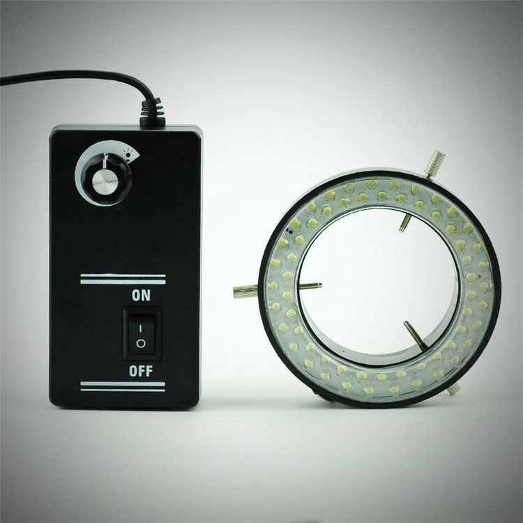 Special price exit large angle inner diameter 61mm microscope led ring light source body view adjustable industrial visual light source