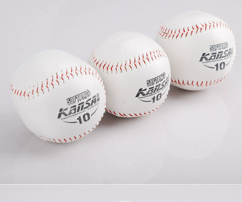 Bóng chày tay khâu kết cấu da bóng mềm bóng chày chuyên nghiệp softball rắn tiểu học và trung học sinh viên thực hành thi