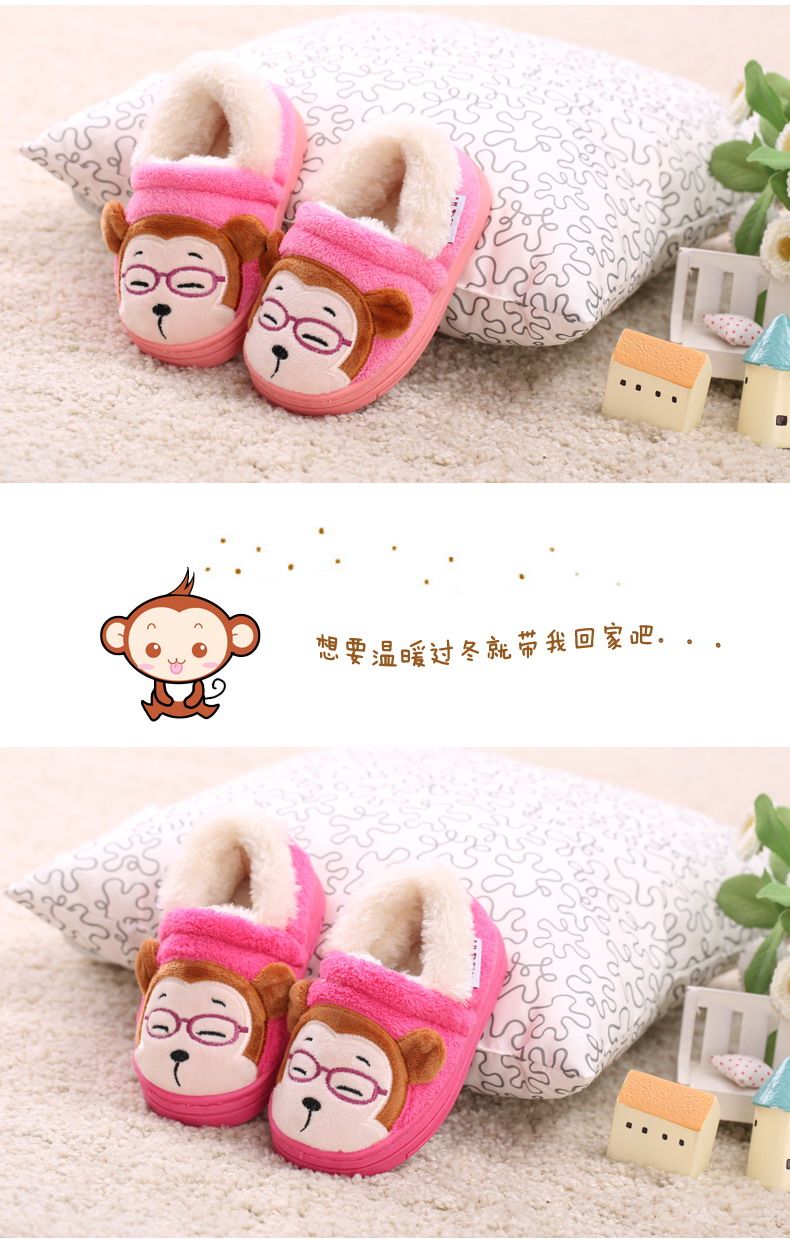 Pantoufles enfants en suède pour hiver - semelle tendon - Ref 986197 Image 14