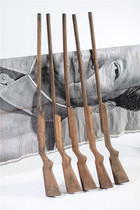 Cultural Revolution wooden props toy guns furnishings film and television backgrounds military fan collections displays museum old objects