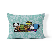 BAPE BABY MILO ape head long waist pillow removable and washable cushion sofa living room bedroom panda pillow