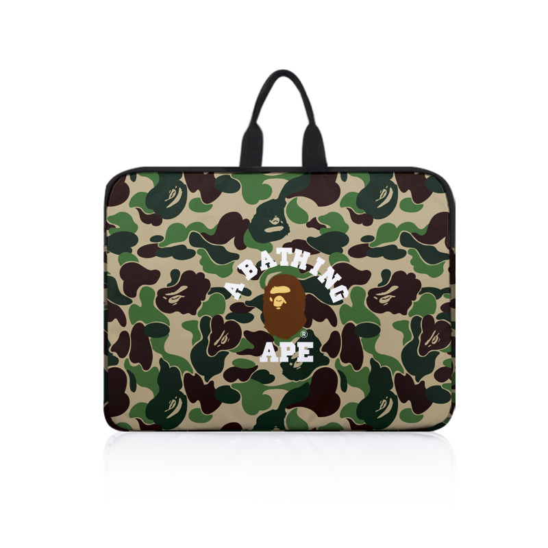 Trendy Ape Head Camouflage Shockproof and Drop-Resistant Oxford Cloth Computer Bag, Tablet Sleeve, Laptop Protective Case, Portable, Can Hold 16inch