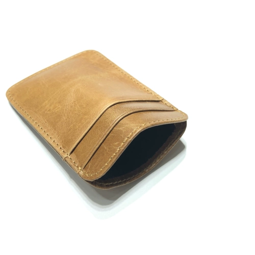 Картхолдер, двусторонная сумка, кожаный кошелек, из натуральной кожи, воловья кожа