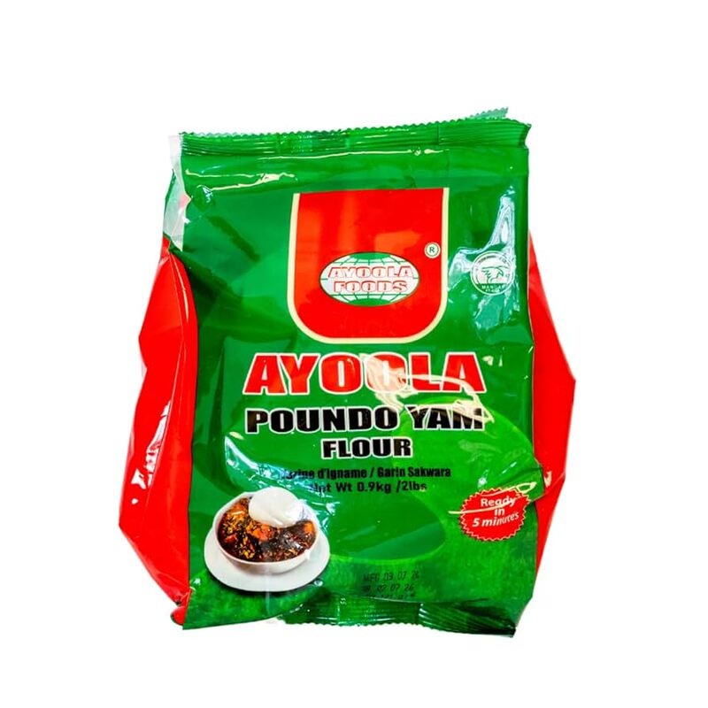 Ayoola Poundo Yam Fufu, Smooth Instant Yam Fufu 900g