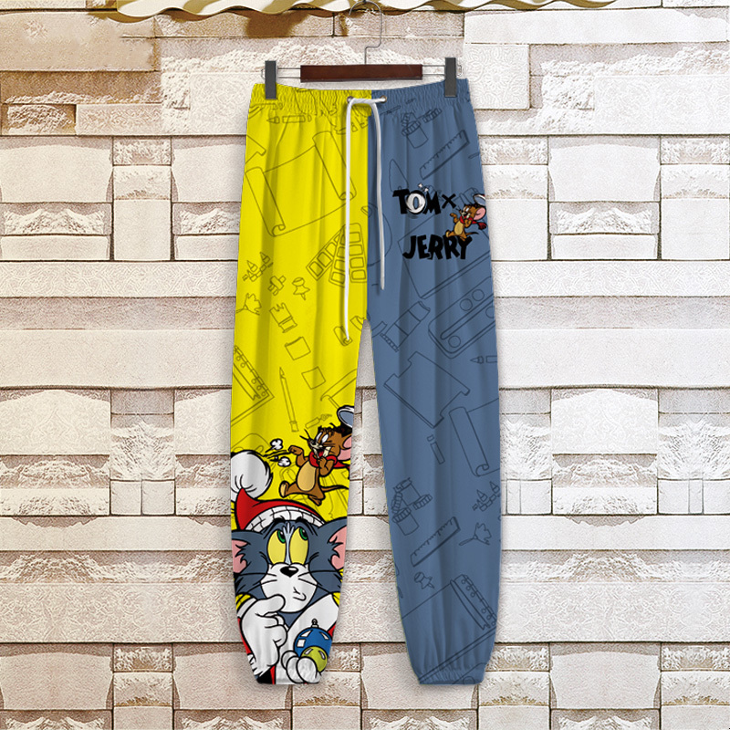 Men's Casual Jogger Pants, Summer Thin Cropped Pants, Large Size Ice Silk Sports Pants