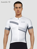 Santic Sendi - passenger New Spring - Summer Short - sleeved Riding Dresses Mens breathable sweat bicycle coat