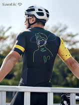 Santic Sendi - passenger New Spring and Summer Cycling Short Sleeve Professional Road Bicycle Breakfast Man