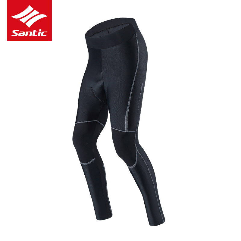 Santic Sendike spring and summer cycling clothing trousers long-sleeved bicycle pants breathable quick-drying perspiration male Gray
