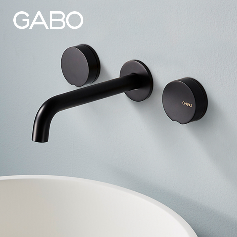 GABO dressing room double-handle wall basin faucet concealed cold and hot water basin faucet 18E013B