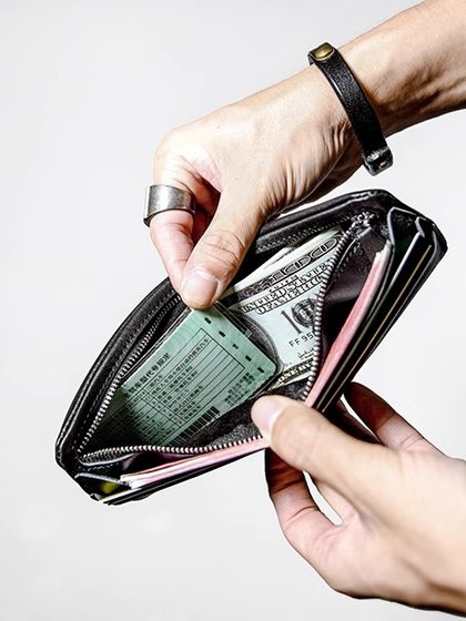 皮薯薯 男士短款钱包真皮青年超薄头层牛皮横款钱夹软皮全皮夹子