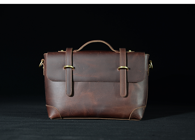 Da khoai tây khoai tây gốc Anh retro messenger túi crazy ngựa da thời trang da vai túi nam túi xách - Túi của con người túi đeo chéo nam hàng hiệu