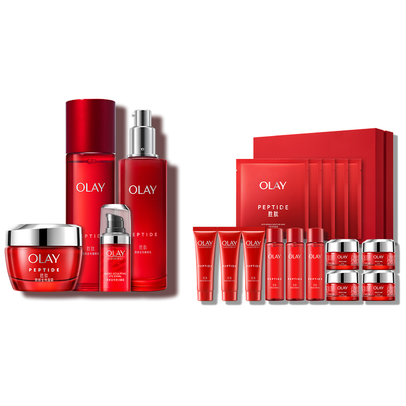【百亿补贴】OLAY玉兰油大红瓶水乳套装胜肽抗皱抗老