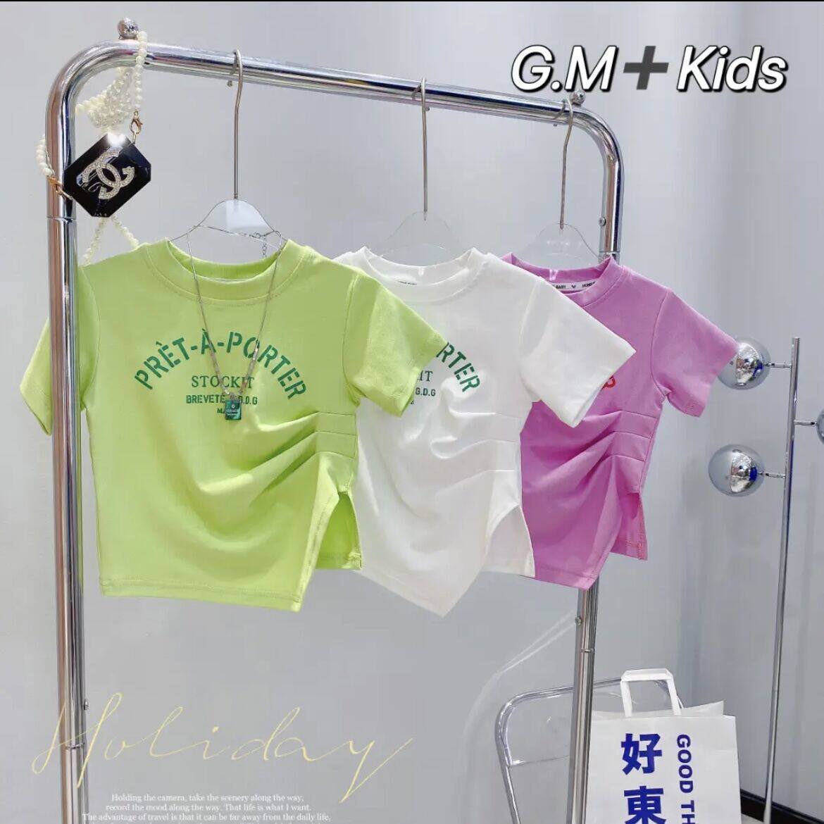 Girls' short-sleeved T-shirt summer clothes 2022 new small and medium-sized children's foreign style t net red fried street girl baby Korean version summer