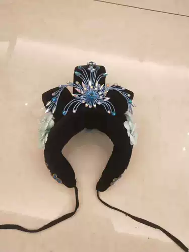 Драма головного костюма парик мисс оперная головная одежда юэ драма Хуа Дэн Хуан Мей оперы Сяодан парик