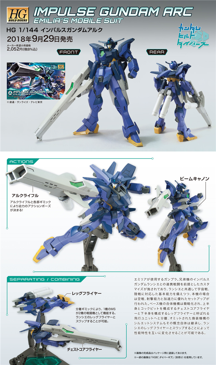 [Man Friends] Bandai HGBD 017 1 144 Force Impulse Pulse Gundam Model Ark - Gundam / Mech Model / Robot / Transformers các loại mô hình gundam	