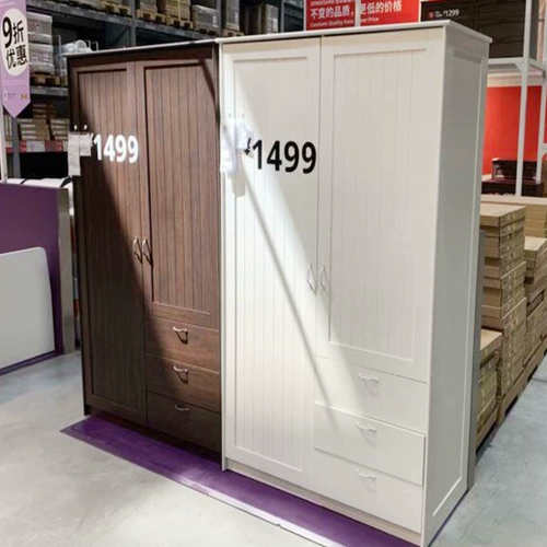 Покупка шкафа IKEA Гардероб Musken простой современный экономичный шкаф с плоским открыванием 𫔭 встроенный шкаф-гардероб с дверью