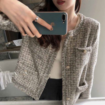 SNICYKER2022 year Spring loaded with new name Yuanyuan Temperament Loose and Coarse Flowers Short and Small Fragrant Wind Jacket Woman