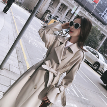 SNICYKER2021 Early spring new womens dress Korean version Fashion medium long style Demeanor Thin Casual Temperament Jacket Woman