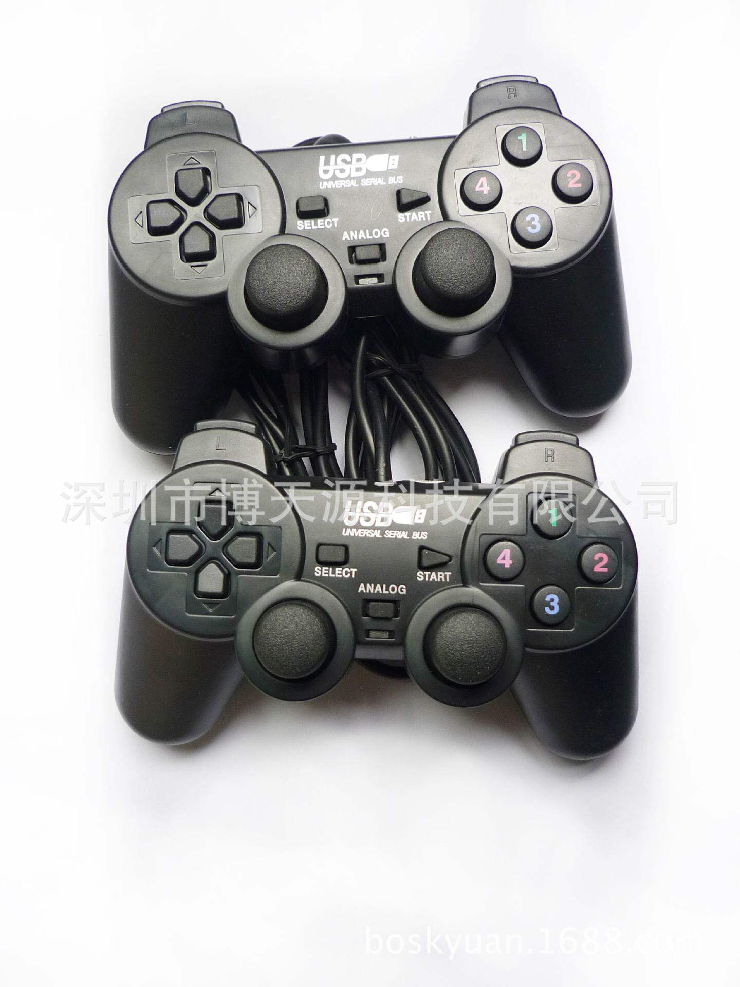 Bo Tianyuan doubles wired gamepad PC taiwanese laptop double shock shake USB gamepad