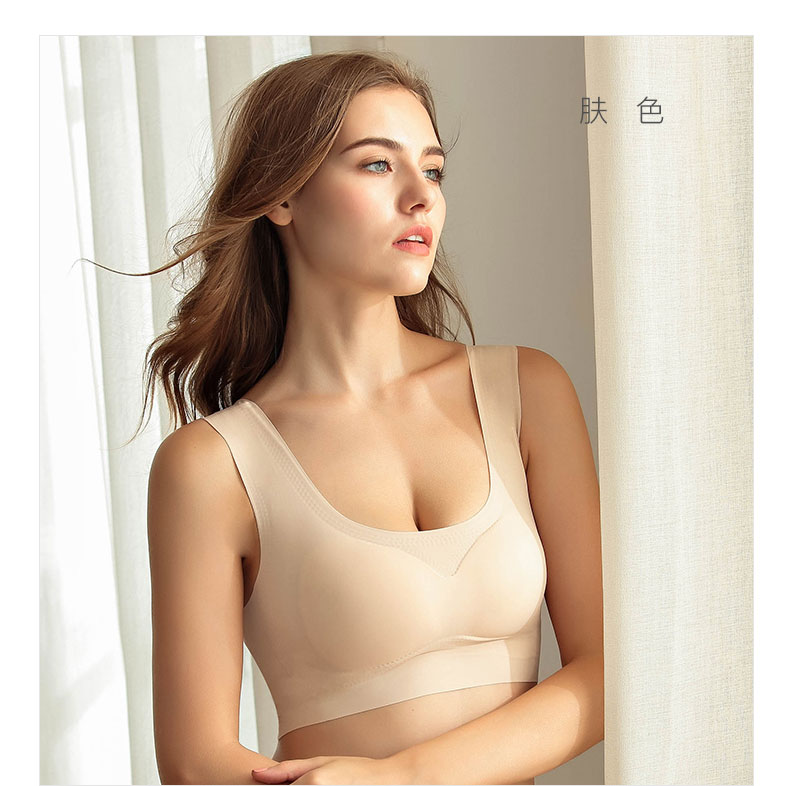 Dream Patty kiểu vest thể thao kiểu đồ lót nữ chống sốc chạy tụ tập áo ngực mà không vành mềm thì thầm áo ngực cỡ lớn - Áo ngực không dây ao lot