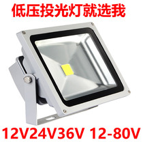 Low voltage 12V24VLED projection lamp Outdoor battery lamp marine lamp nightfishing lamp 10W20W30W50W100W