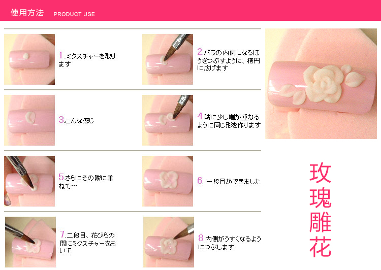 Nail Crystal Một bộ công cụ pha lê lỏng 3D pha lê chạm khắc tinh thể bút pha lê cốc sản xuất phong cách Pháp - Công cụ Nail đèn led làm nail