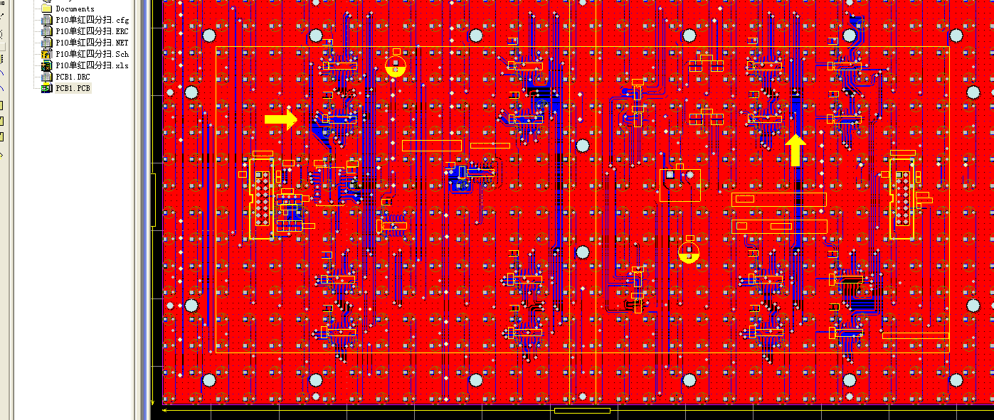 P10 unit board drawing P10 unit board maintenance drawing LED display maintenance schematic diagram PCB SCH