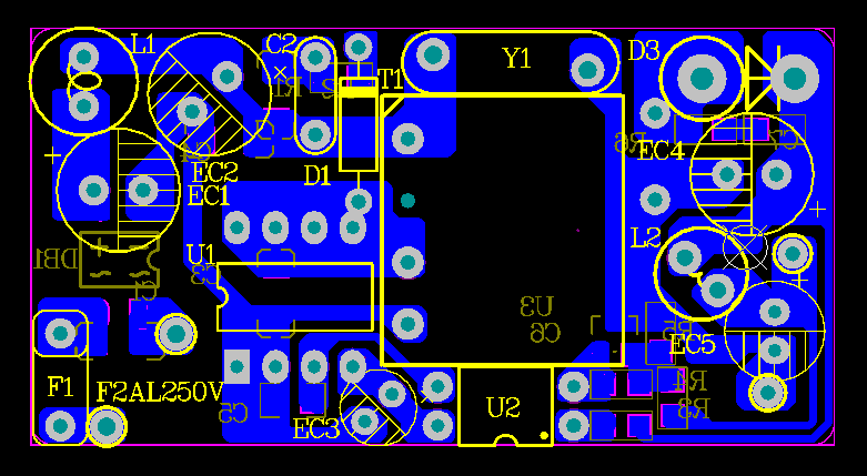  5V2A1 5A0 5A Switching power supply scheme Charger scheme provides SCHPCB transformer parameters