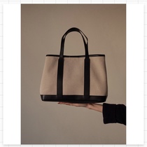 (FARM) Off-white canvas tote bag large capacity with shoulder strap can be cross-body commuter classic spot