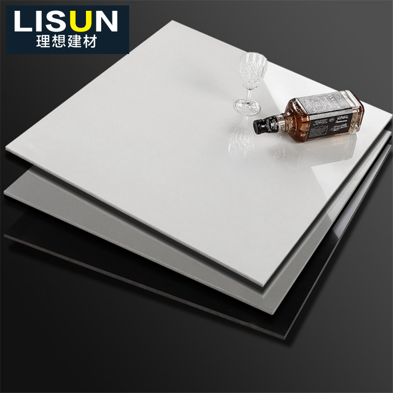 Vitrified brick 600X600 bright pure white super white super black tile floor tile 800 polished tile engineering brick full glaze