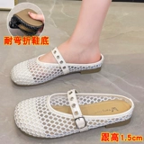 Сетчатая универсальная обувь для отдыха на плоской подошве, тапочки, мягкая подошва, осенняя, тренд сезона