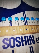 152 100V 1500PF 1500P Japan SOSHIN DOUBLE LETTER TIN FOIL FILM CAPACITOR P=5MM