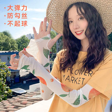 Перчатки 泫雅风水盗欣墒痔紫奶祛女透气砂网毂冰袖钚涮