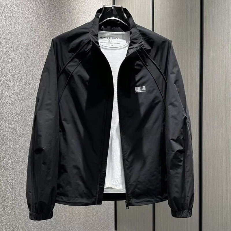 Mk Jacket for Men, Spring and Autumn 2026 New Trendy Brand, High-End Casual Short Workwear Stand Collar Men's Top, Trendy