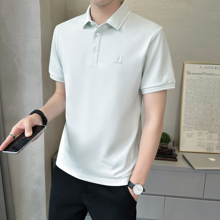 Mk Genuine Cotton Loose Short-Sleeved T-Shirt for Men Summer 2026 New High-End Casual Skin-Friendly Versatile Men's Top