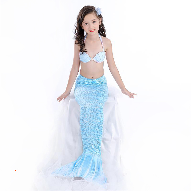 2018 mới cho trẻ em nàng tiên cá đồ bơi bé gái áo tắm vỏ bikini nàng tiên cá chia áo tắm - Bộ đồ bơi của Kid đồ bơi cho bé 1 tuổi