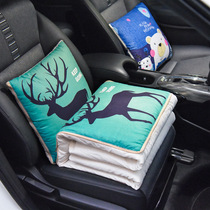 Car pillow quilt dual-purpose car with rear seat high-gear personality doll cute creative multi-function four seasons cartoon