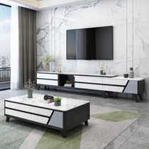 Modern simple marble dining table Rectangular household small apartment platform Nordic Italian light luxury solid wood dining table