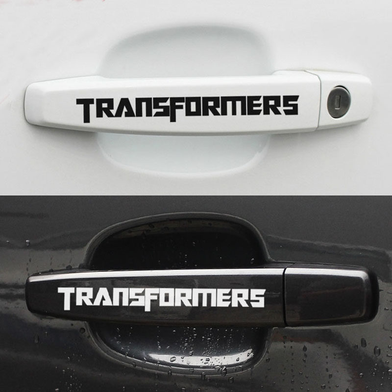 Deformation Diamond Handle Sticker Car Door Handle Sticker Reflective External Door Handle Decoration Retrofit Pull Handle Sports Car Sticker