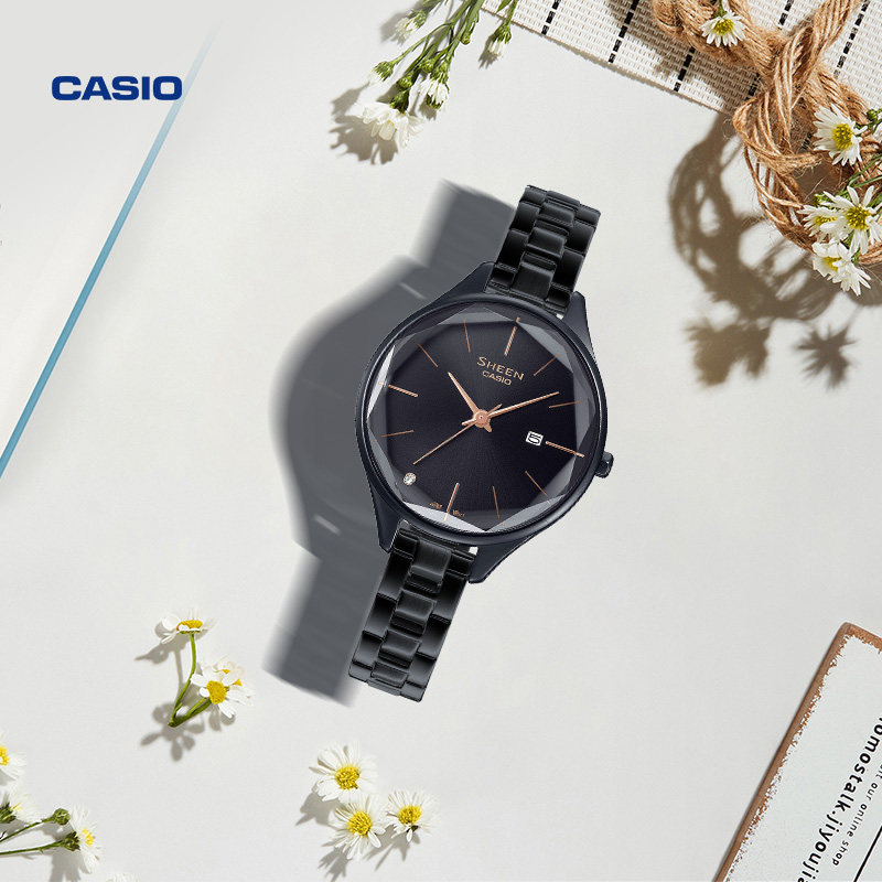 [New Year's Gift] Casio official store She-4062 Simple Analog Student Watch for Women Casio Sheen