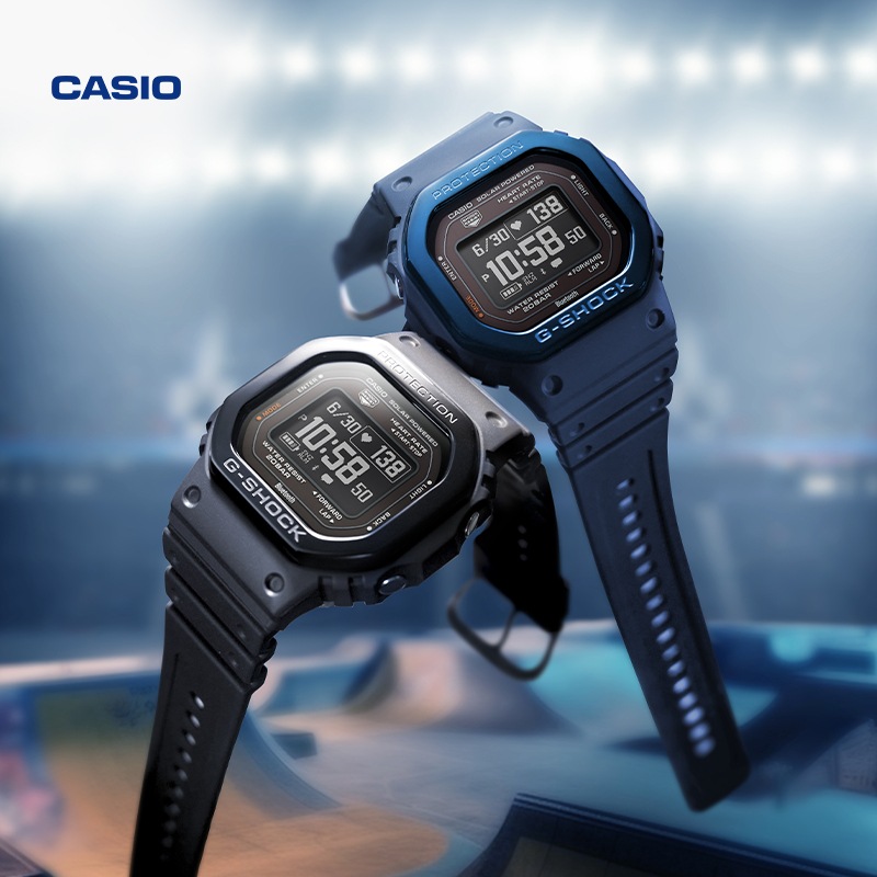 Casio official store Dw-H5600 Champion Heart Small Square Solar-Powered Heart Rate and Blood Oxygen Monitoring Sports Watch Casio official store Dw-H5600 Champion Heart Small Square Solar-Powered Heart Rate and Blood Oxygen Monitoring Sports Watch
