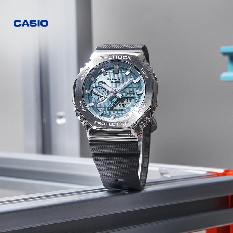 [Gift] Casio official store Gbm-2100 Metal Bluetooth Solar Sports Watch for Men G-Shock