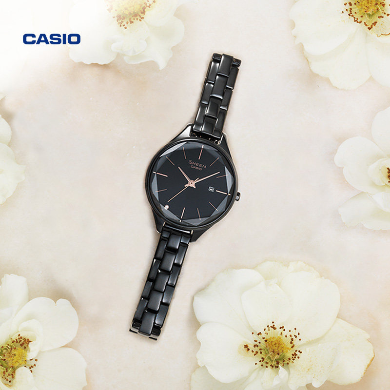 [New Year's Gift] Casio official store She-4062 Simple Analog Student Watch for Women Casio Sheen