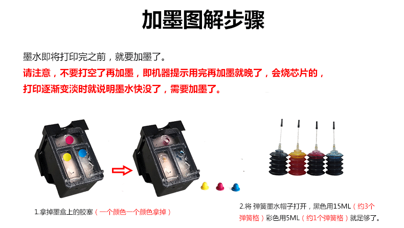 680 Ink 4 Bộ màu cho HP HP Deskjet 5078 3630 4670 5278 2676 2677 Hộp mực máy in phun Điền mực Thêm mực đen - Mực mực in nc