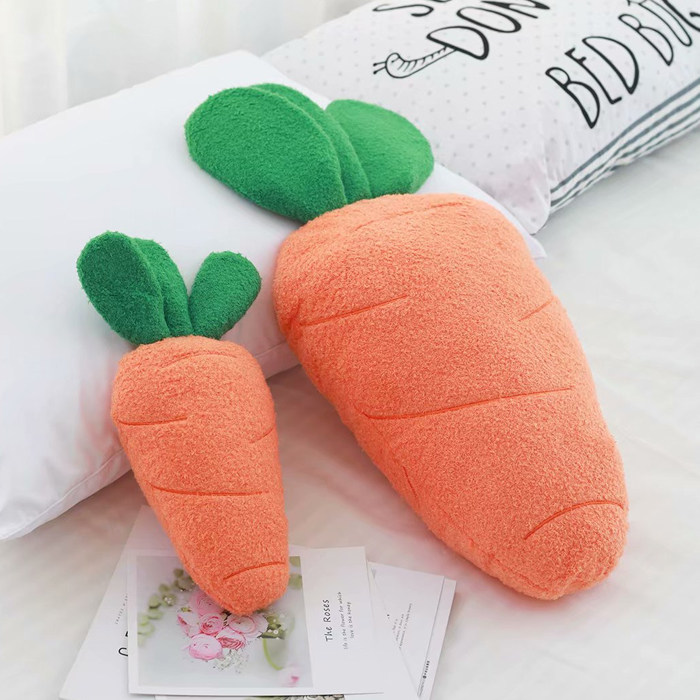 Ins net red pillow carrot pillow bedside large backrest sofa cushion pillow blanket two in one