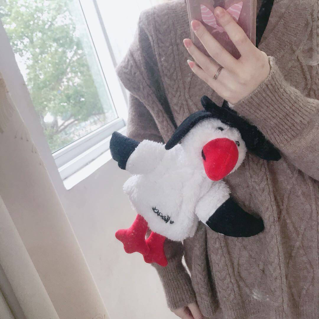 Stupid cute cute personality Japanese chick bag chick bag photo concave shape messenger bag