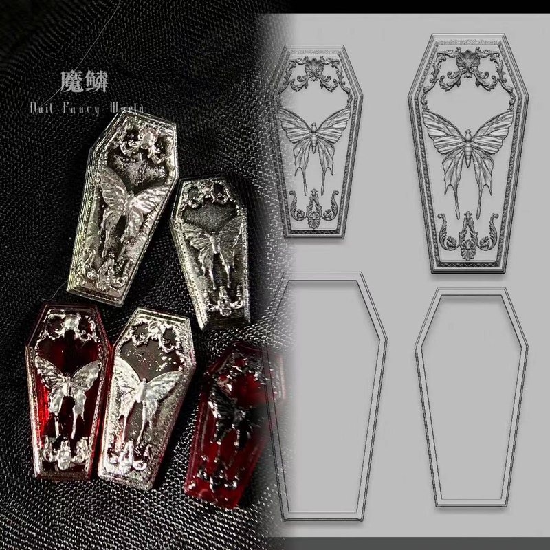 【Fingertipworker】Co-Branded Ultra-Detailed and Practical Niche Butterfly Coffin Mold 3D Model