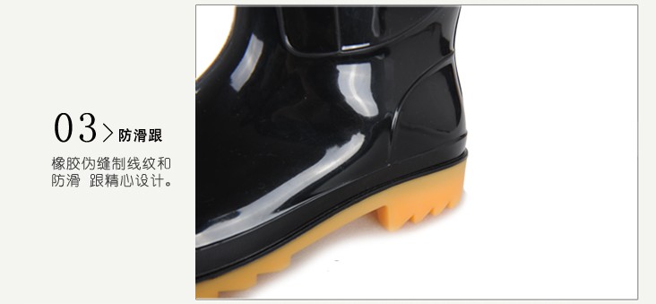 Chaussures - bottes caoutchouc homme WARRIOR - semelle tendon - Ref 962892 Image 10